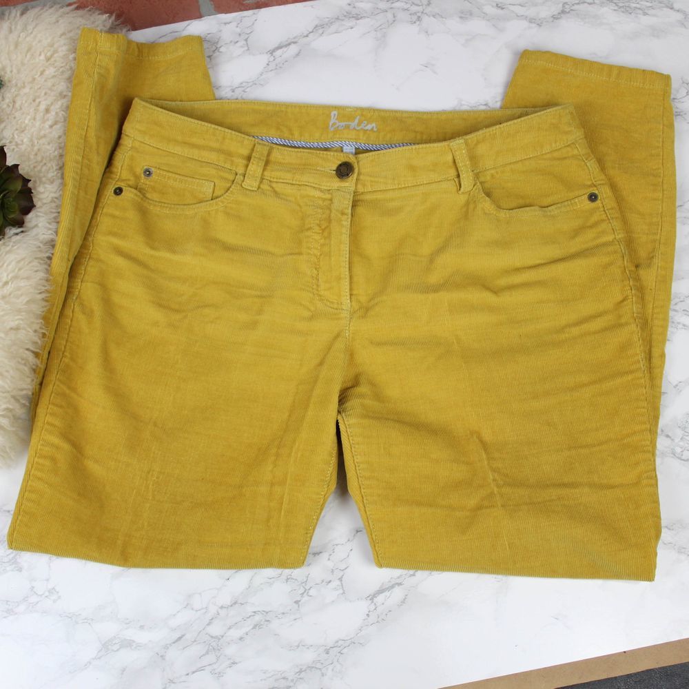 Boden Mustard Corduroy Pants US 10R